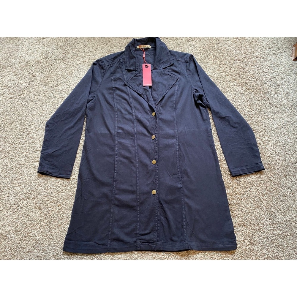 XCVI Wearables Blazer Large Snap Closure Chore Coat Jacket Lagen New Springsku45